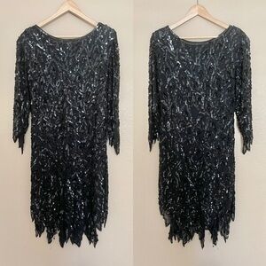 Vintage evening elegance sequin dress